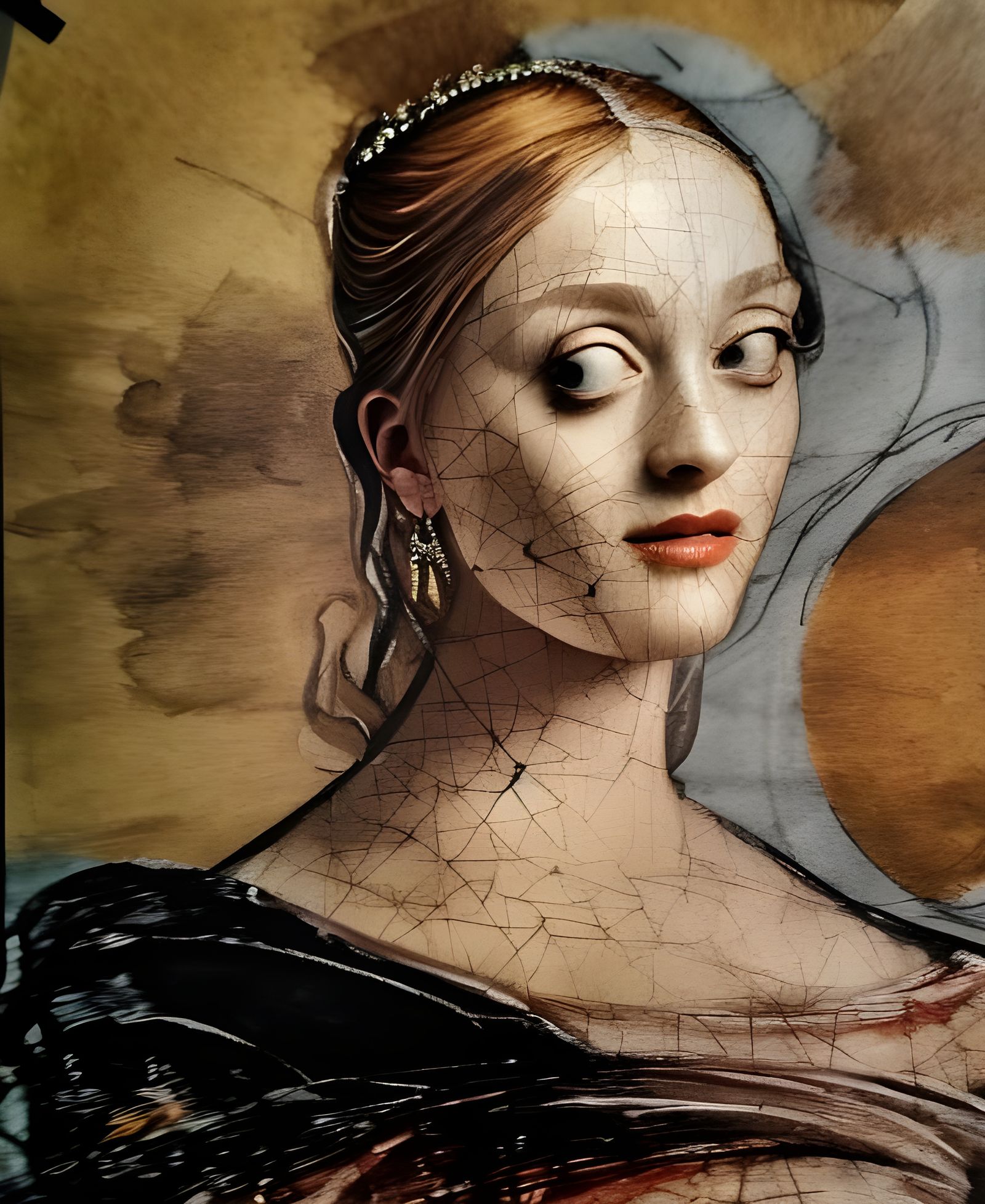 Renaissance Woman in Gown: A Masterpiece Portrait