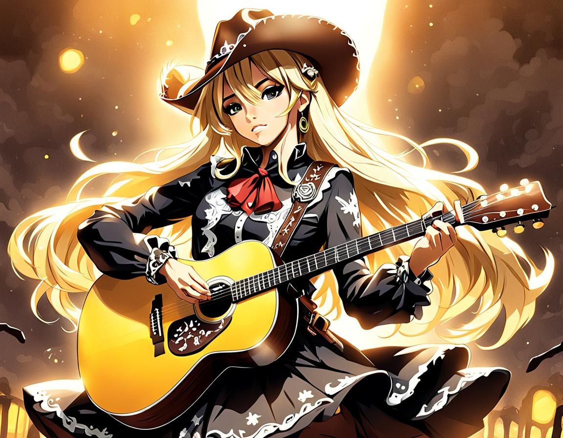 Anime Cowgirl Acoustic Guitar Melody
