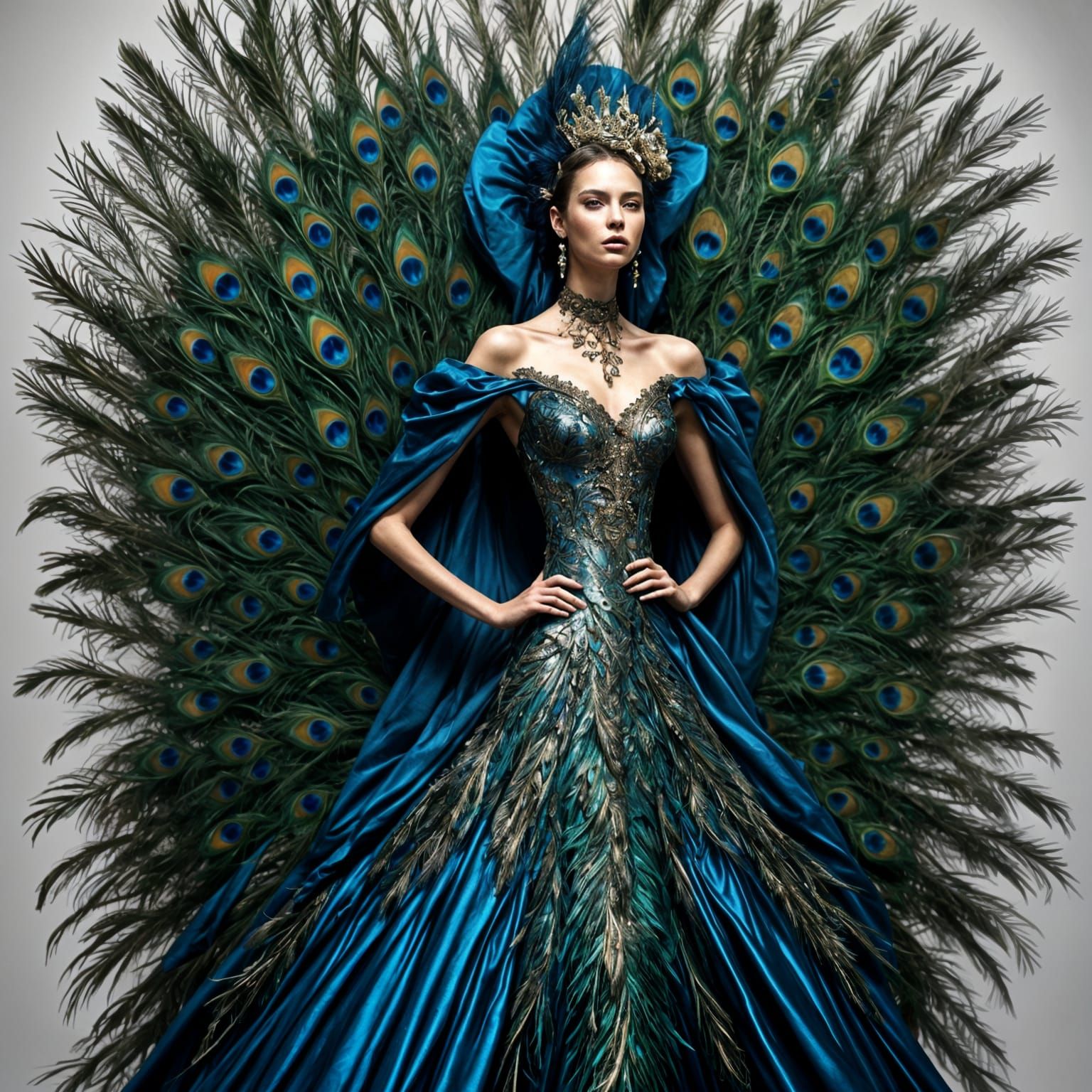 Alexander McQueen Fashion: Avant-Garde Peacock Gown