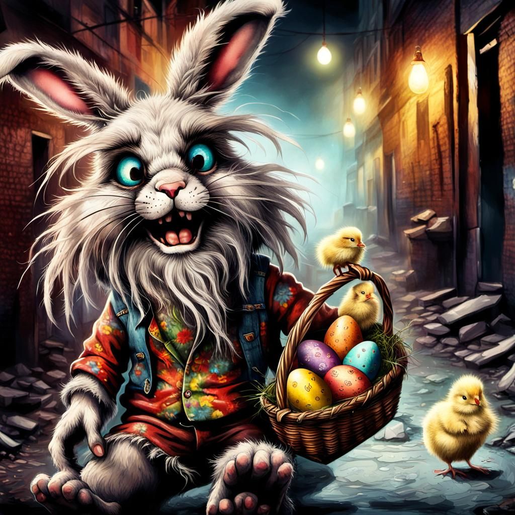 Crazy Easter bunny