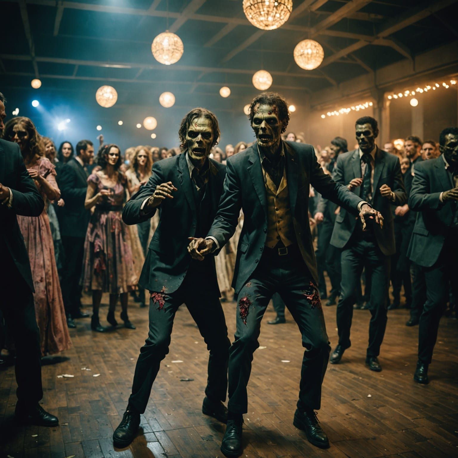 Zombies Celebrate New Year's Eve in Cinematic Style