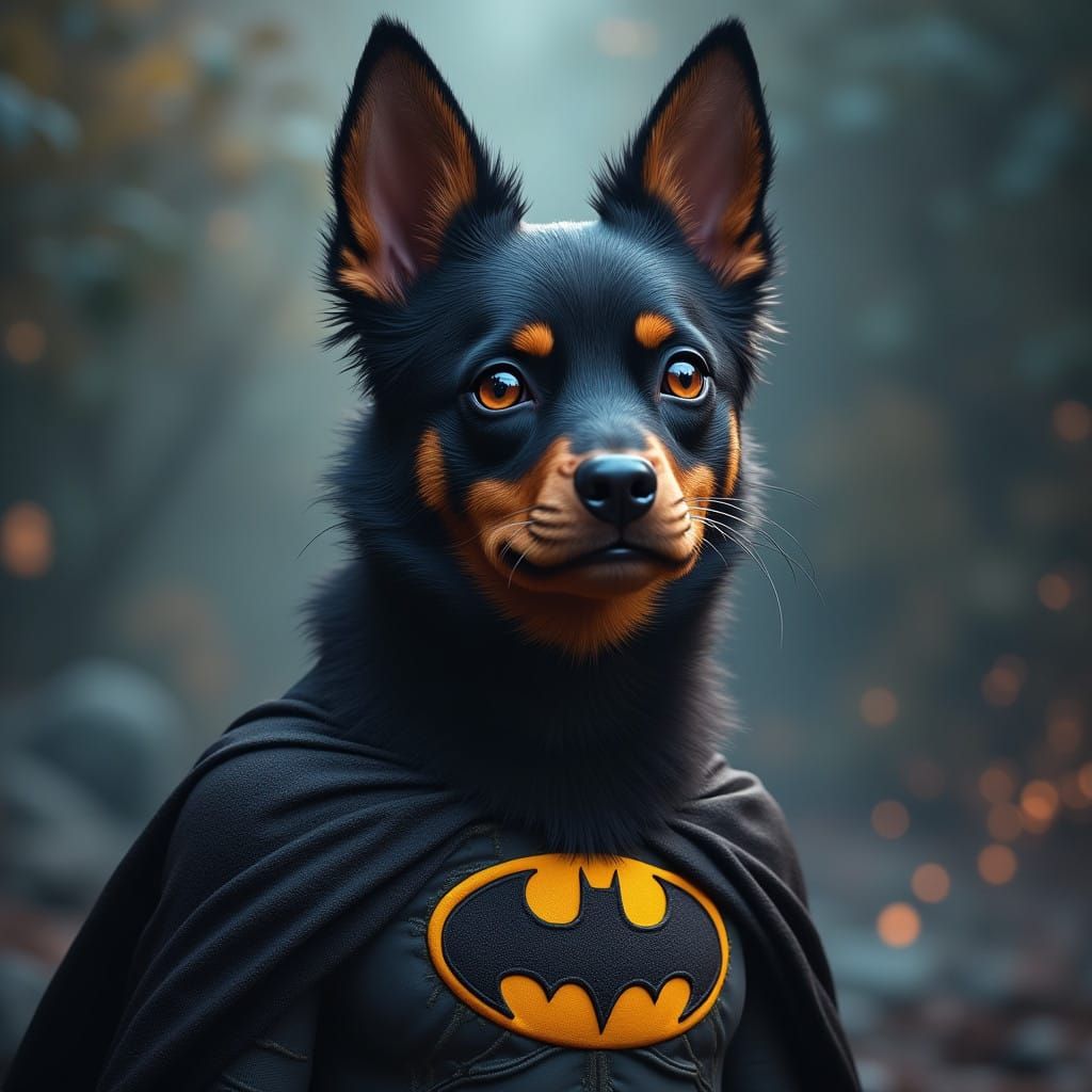 Heroic Canine in Gotham City