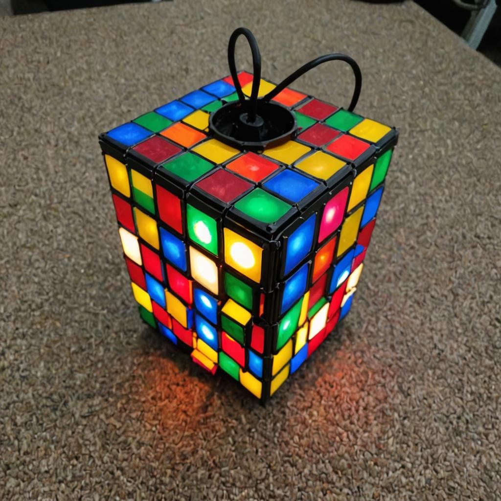 Rubik's Cube Lantern: A Bright Idea