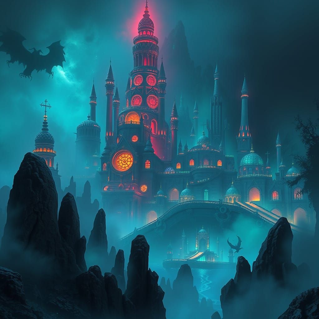 Ethereal R'lyeh City Emerges from Depths