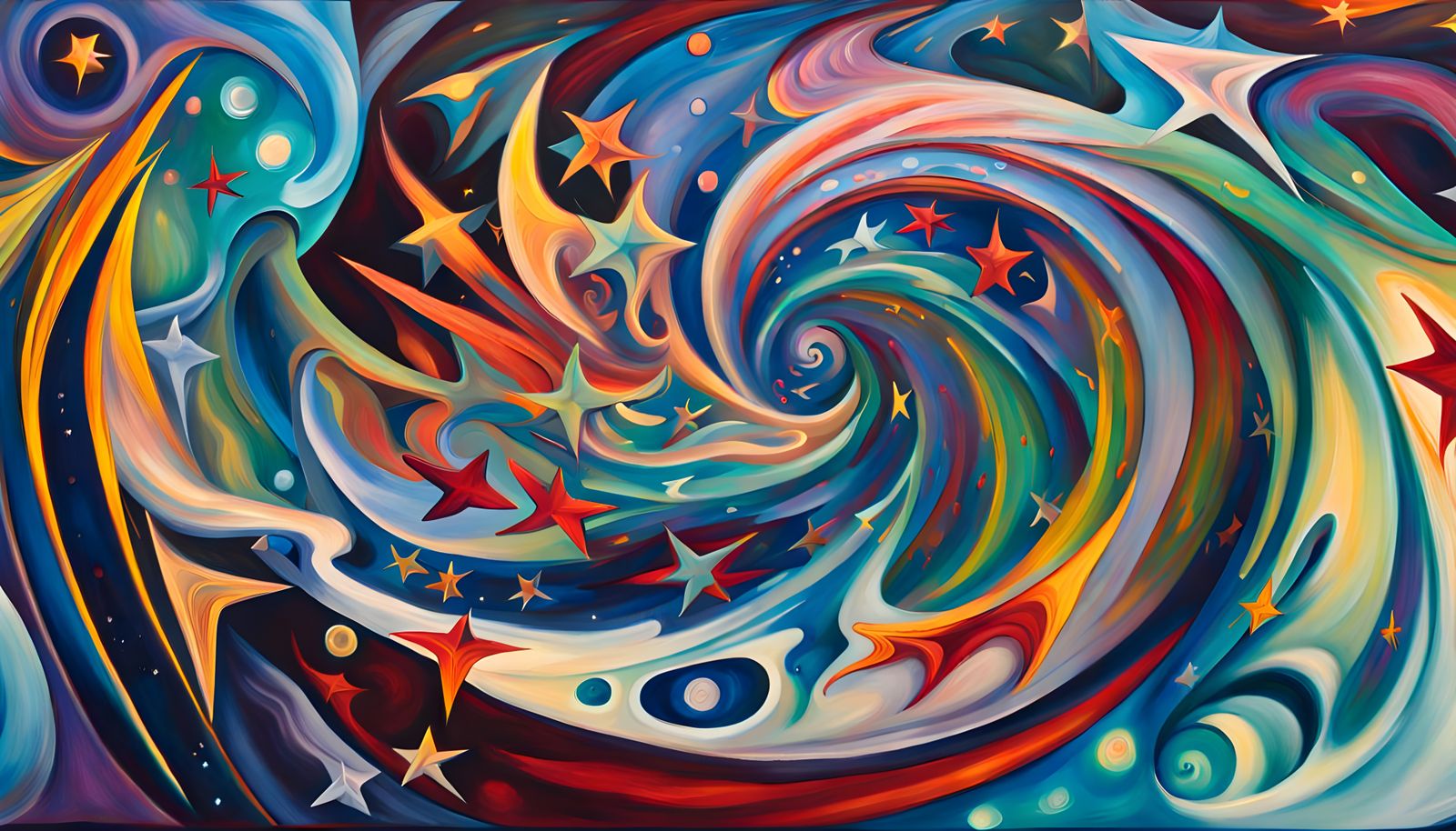 Iridescent Star Family in Cosmic Energy Whirlpool