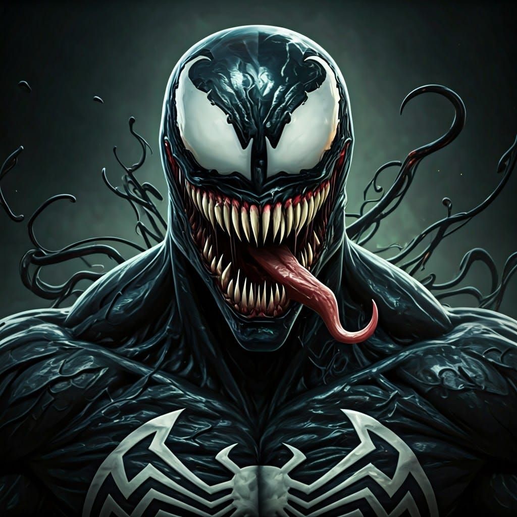 Carnage and Venom Hybrid in Unreal Engine 5 Style