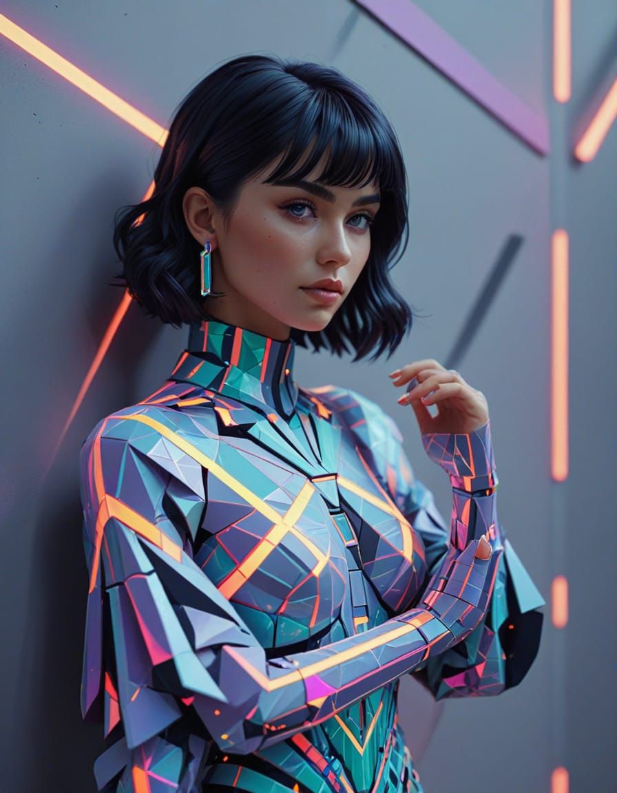 Chelo Alonzo in Vibrant Low-Poly Pixel Art