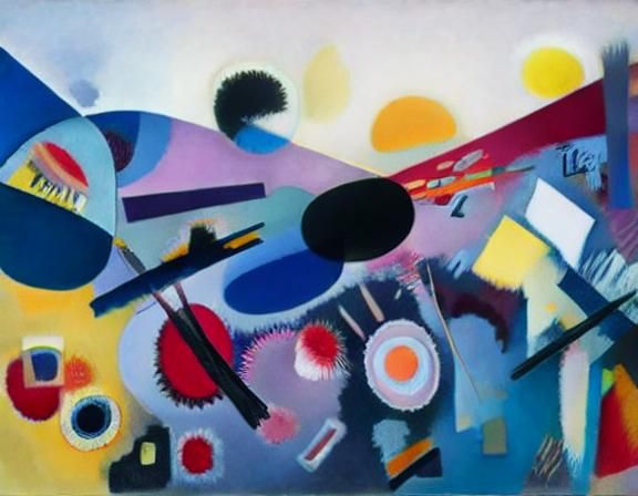 Abstract Alchemical Impasto Painting in Expressionist Style