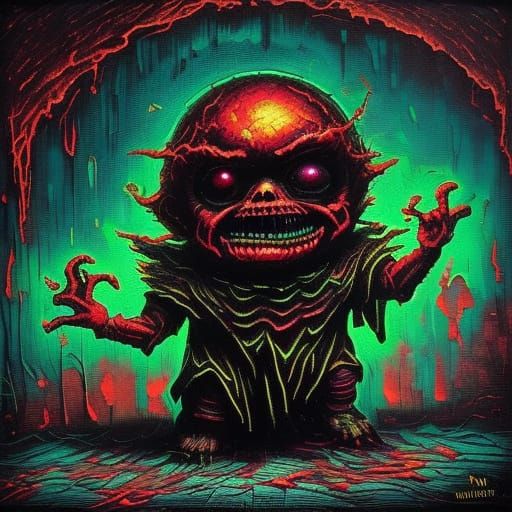 Terrorized Child in a Haunting, Van Gogh-Inspired Nightmare ...