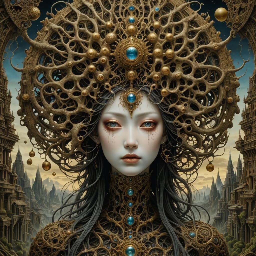 Asian Giger Goth Girl