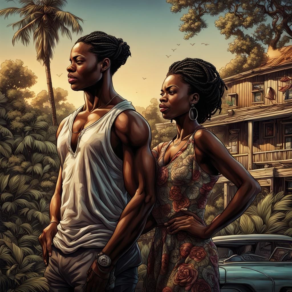 A beautiful black couple