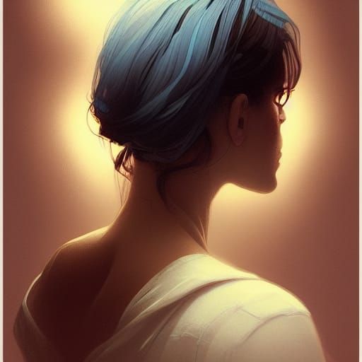 Glossophobia Portrait in Art Nouveau Style