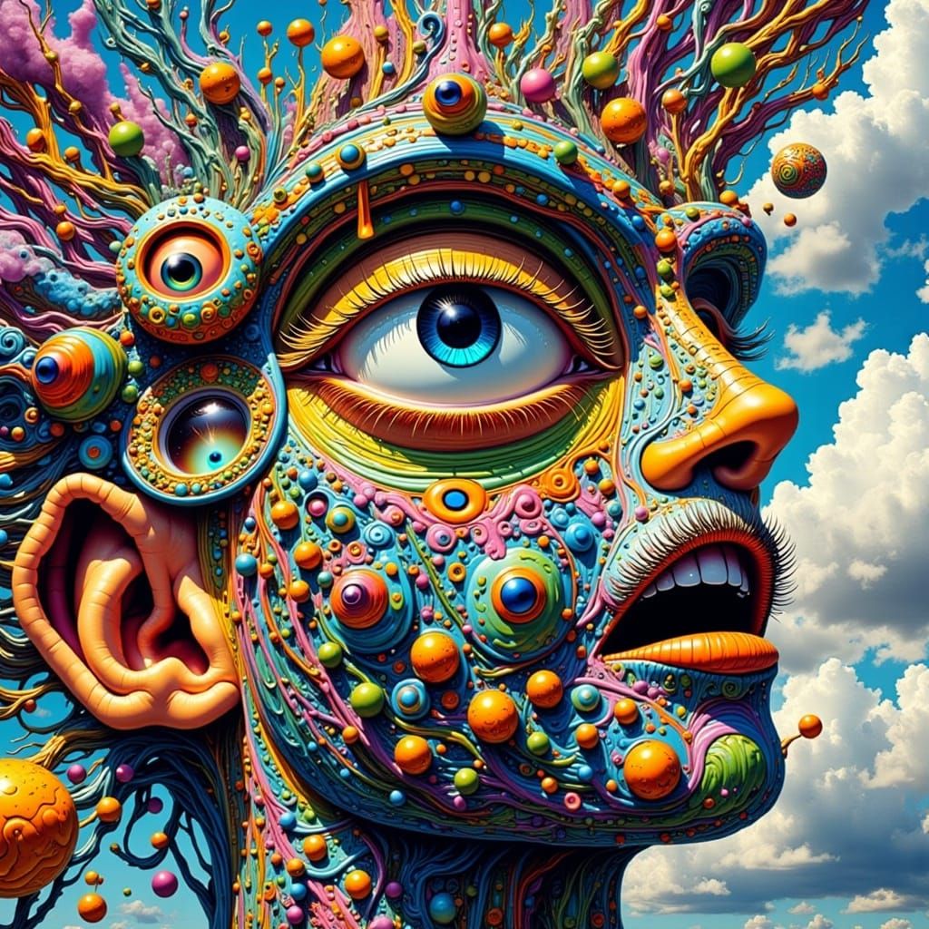 Surreal Figure in Paradoxical Perspective