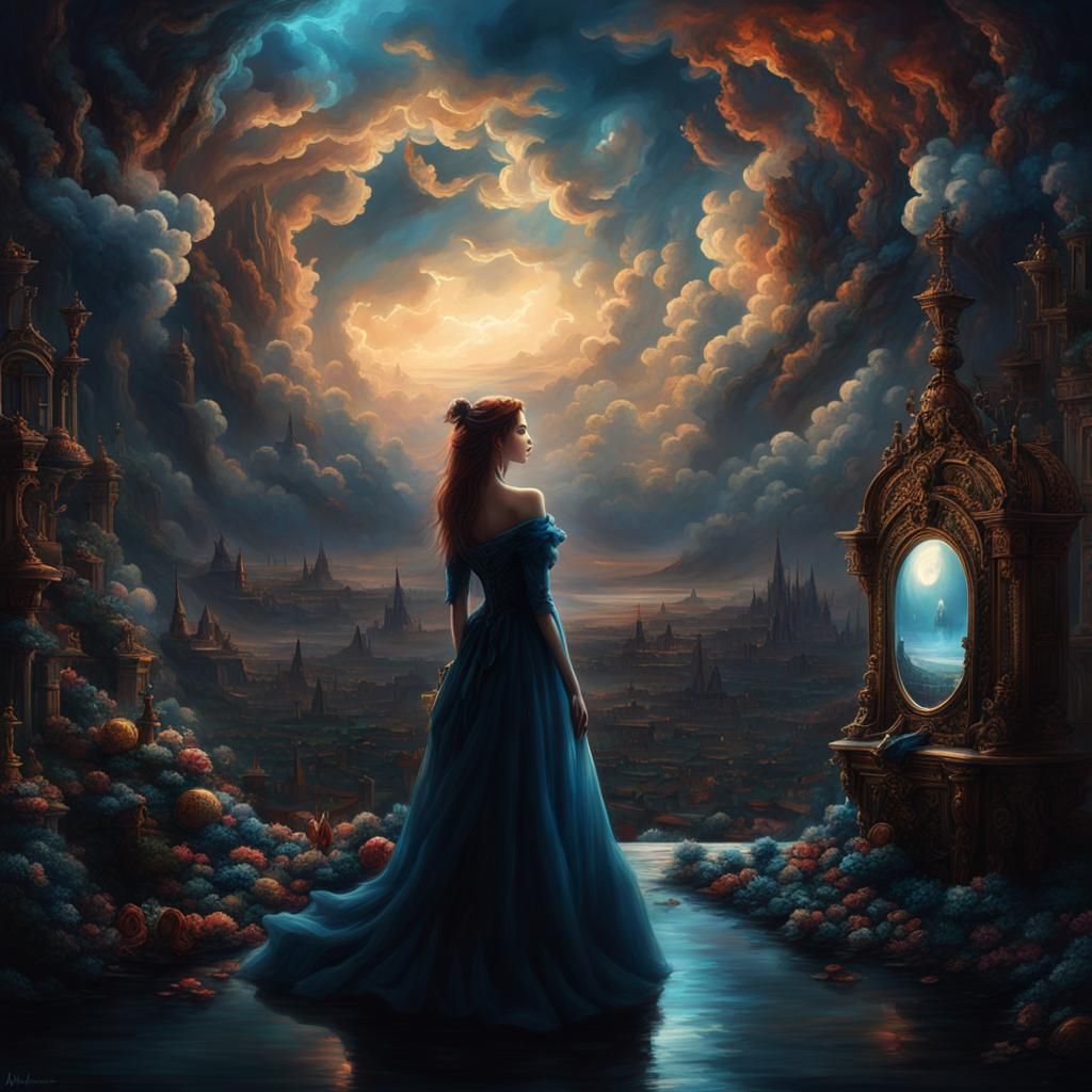 Intricate Digital Painting of Mass Confusion