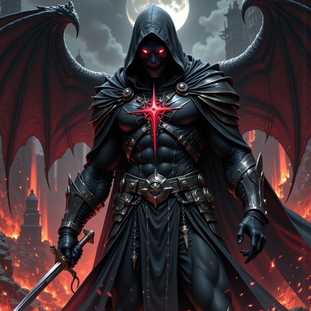 Grimdark Shadow Guardian, Supernatural Avenger in Stealth