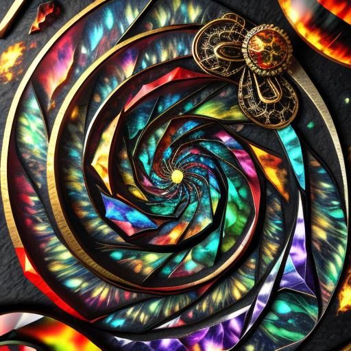 Hallucinatory Fractal Flame Jewelry in Vivid 3D