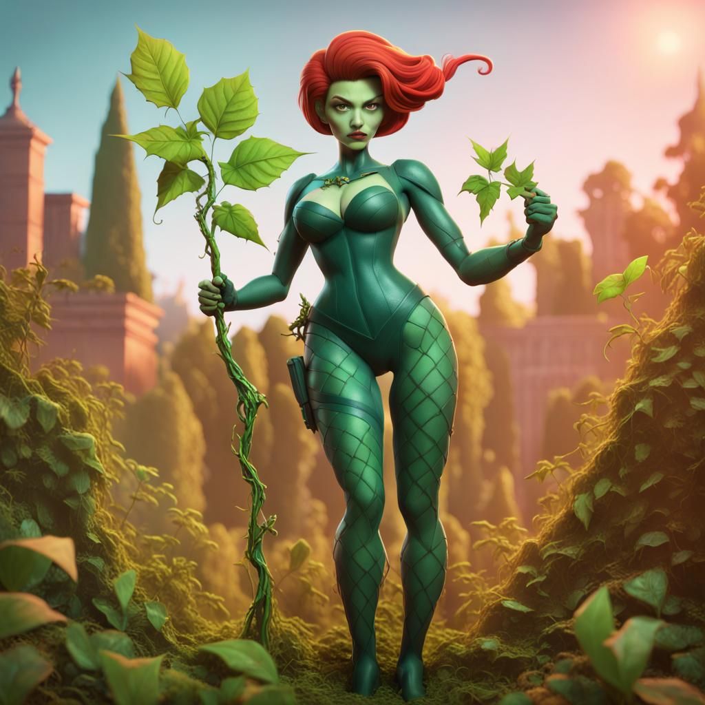 Poison Ivy Hybrid Warrior in 3D Style