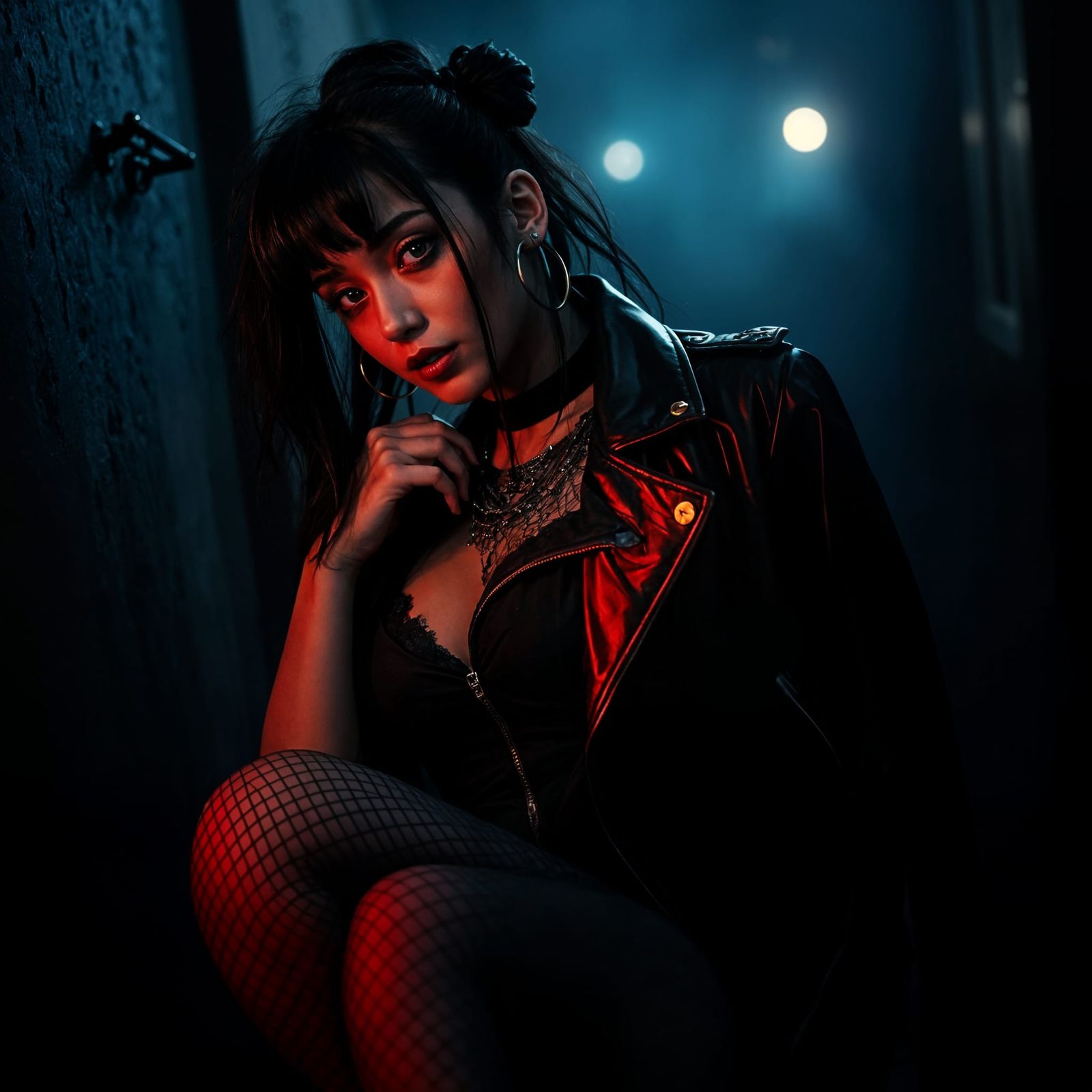 Sensual Goth Woman Portrait