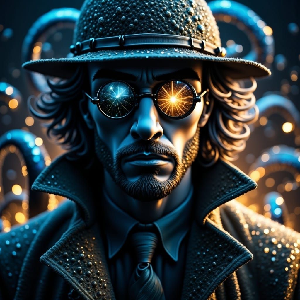 Shadowy Detective Sees Tentacles Reflected