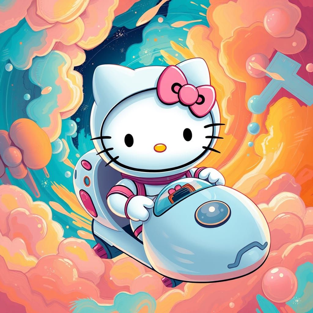 Hello Kitty spaceship