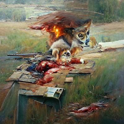 Classical Realism Oil Painting Style Scene