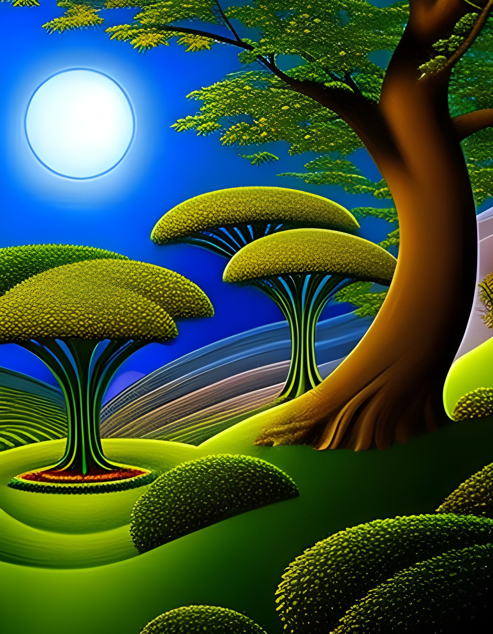 Garden of Eden: Tree of Life in Art Deco Style