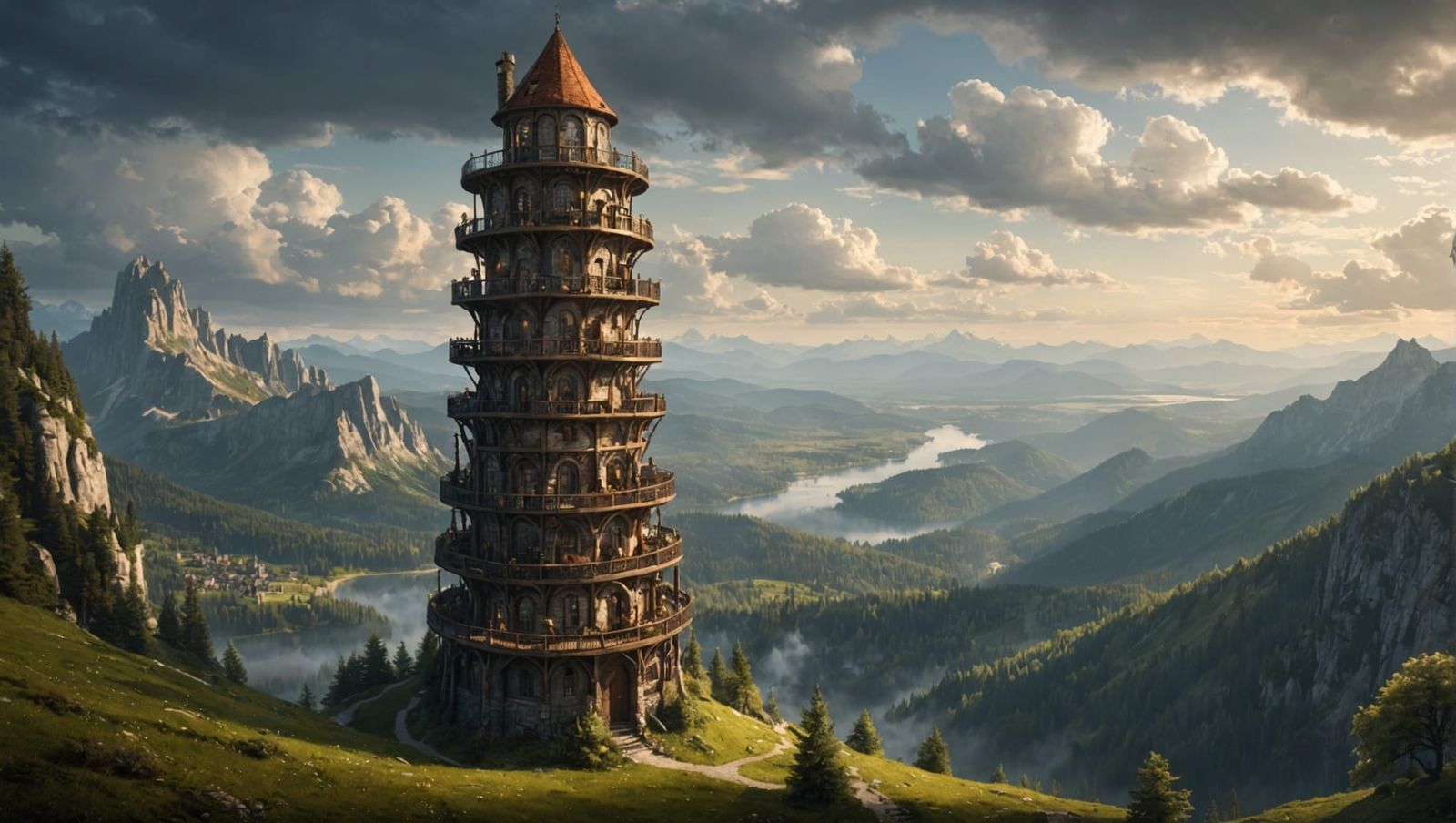 A Writer's Dream Tower: AI Interpretation