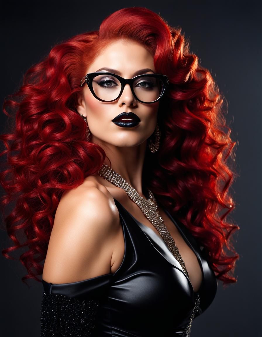 Glamorous Art Deco Portrait of a Confident Businesswoman