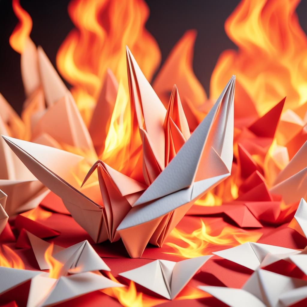 2024 Rising from Flames: Origami Papercraft