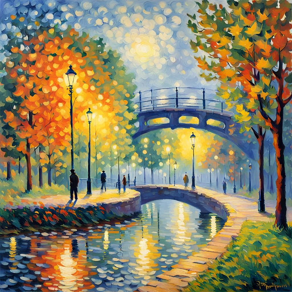 Impressionistic AI Art Study