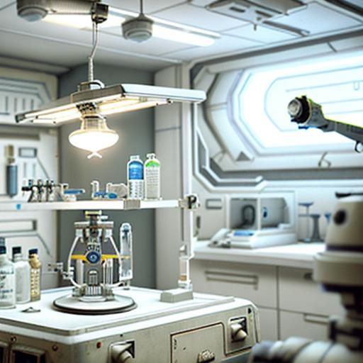 Retro Sci-Fi Laboratory from Fallout Universe