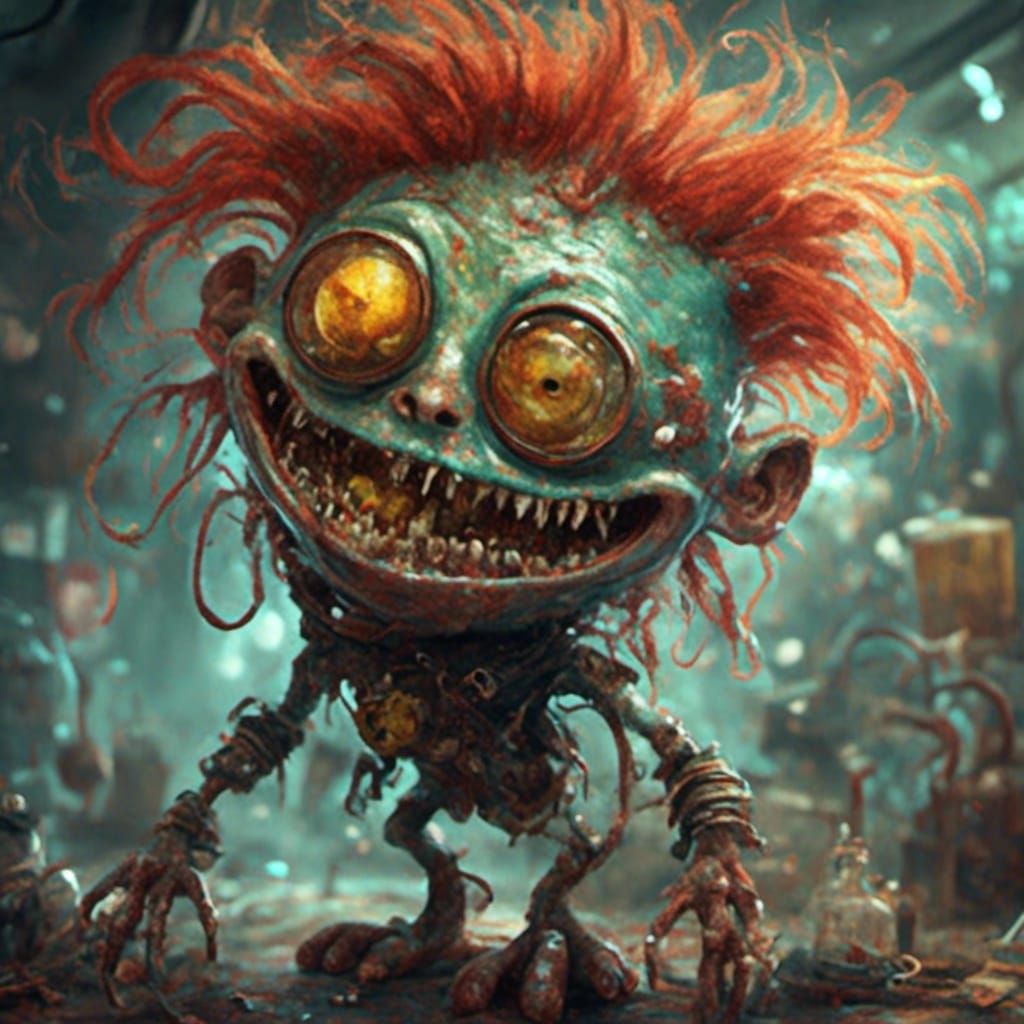 <lora:sugar monsters:1.0> alien  human like creature with ro...