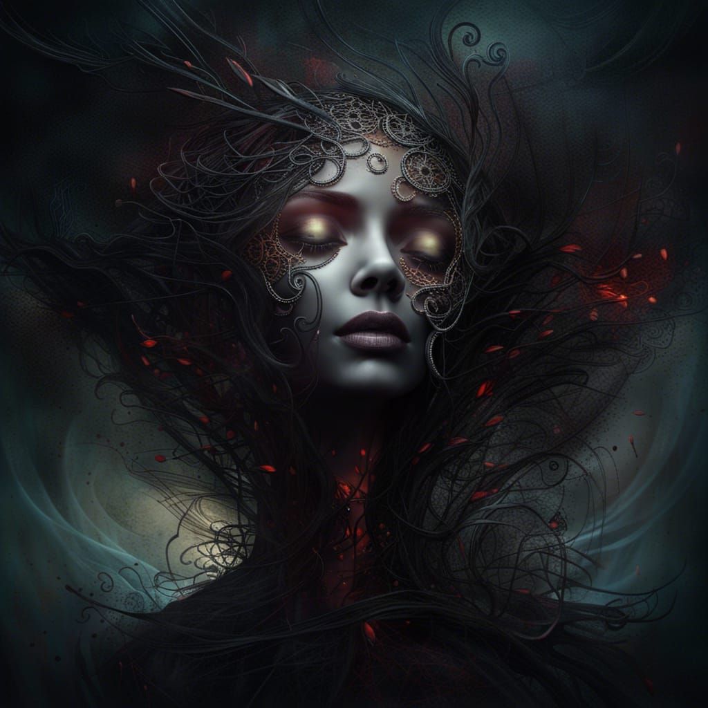 Haunting Heartbreak: Abstract Surreal Concept Art