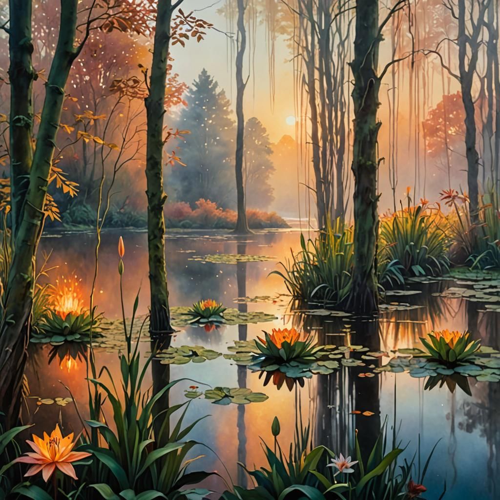 Autumnal Evening Reflections