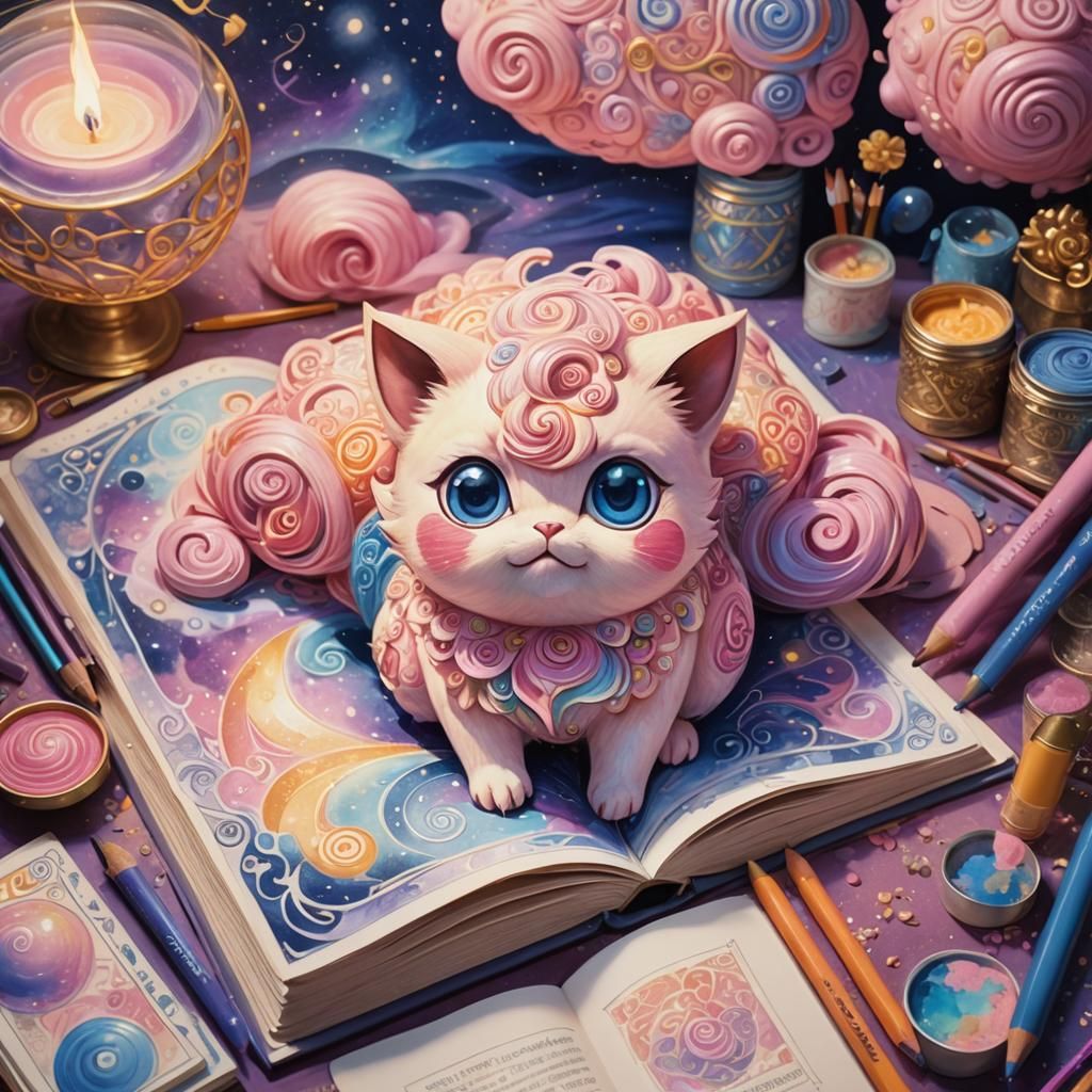 Jigglypuff's Coloring Book: a Watercolor Fantasy