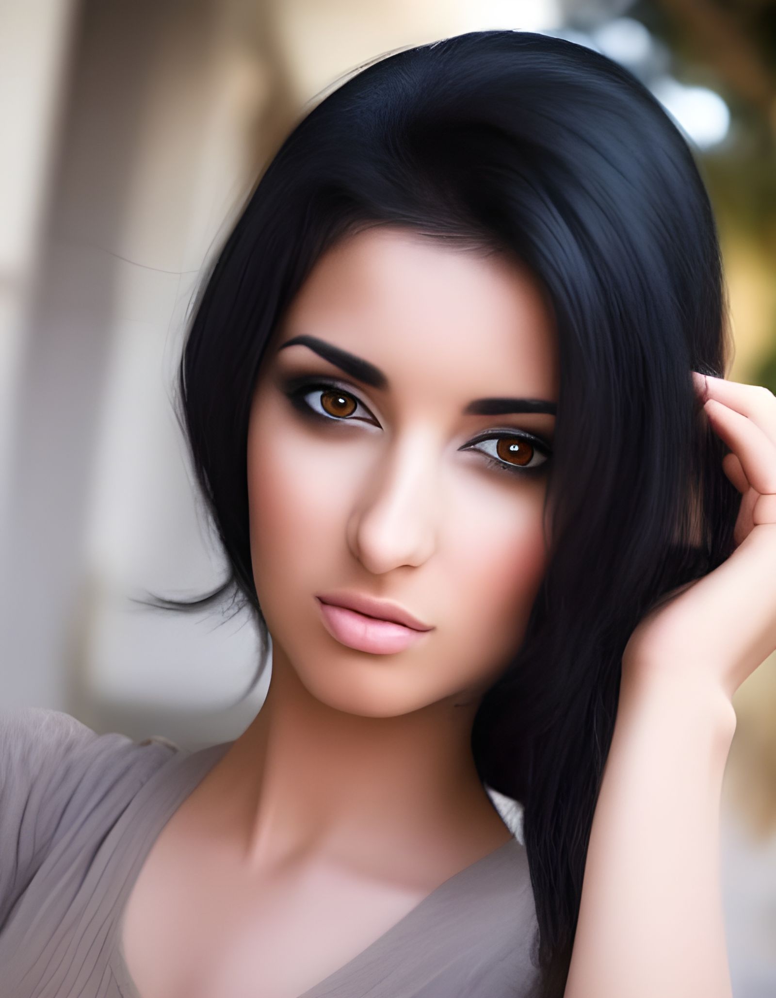 Portrait of a Beautiful Arab Woman