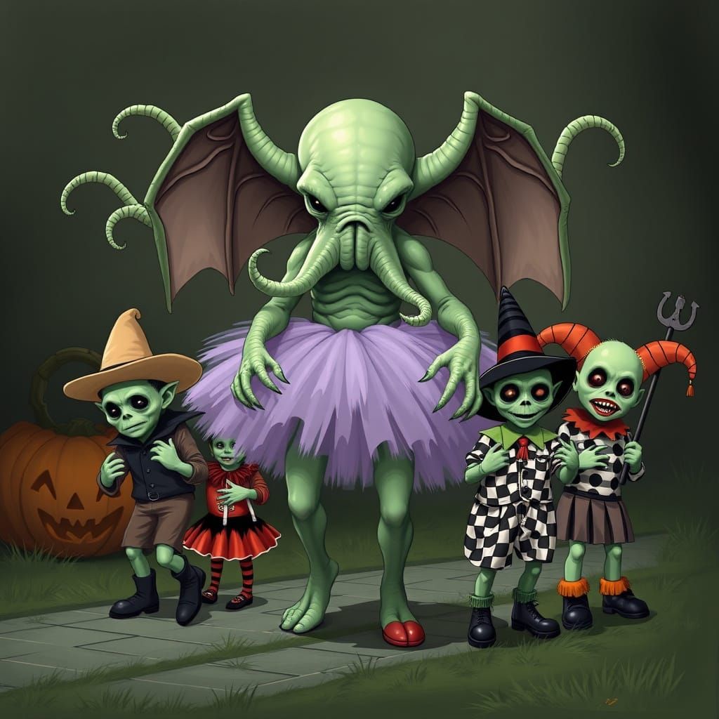 Cthulhu Family Trick-or-Treating Adventure