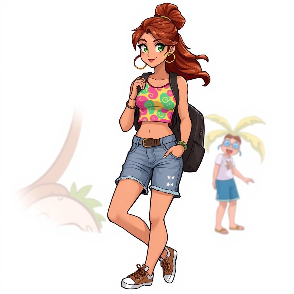 Adventurous Woman in Pop Art Style