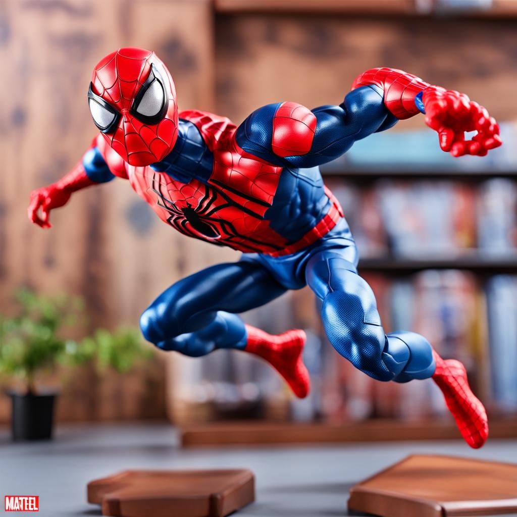 Mattel Spiderman Action Figure Toy Full Figure Ready to Spri...