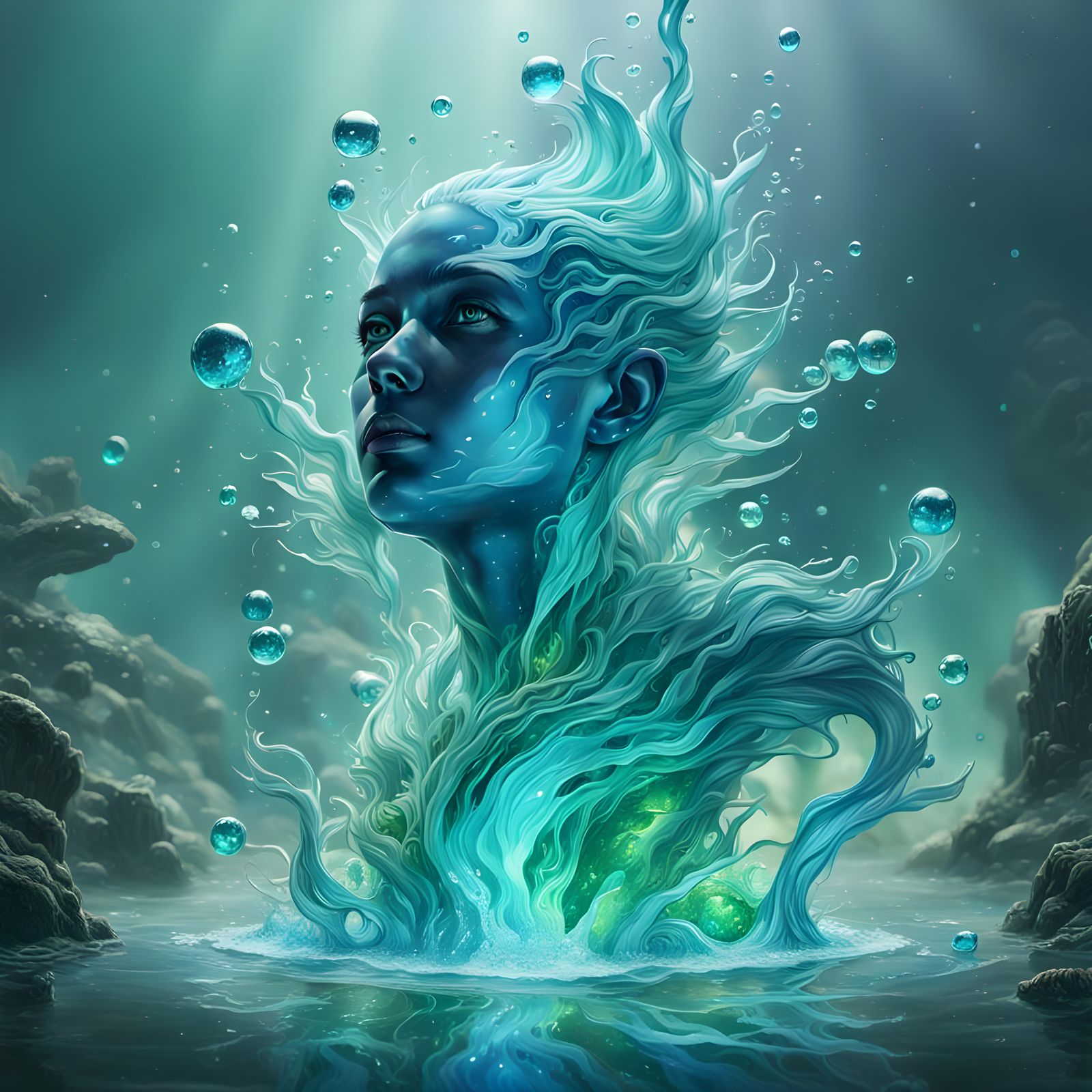 Liquid Water Elementals in a Fantastical World
