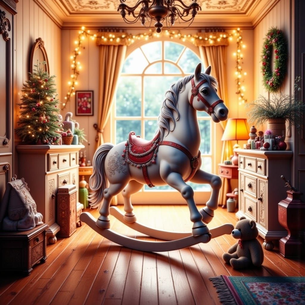 Whimsical Christmas Nursery in Lavish Edwardian Style