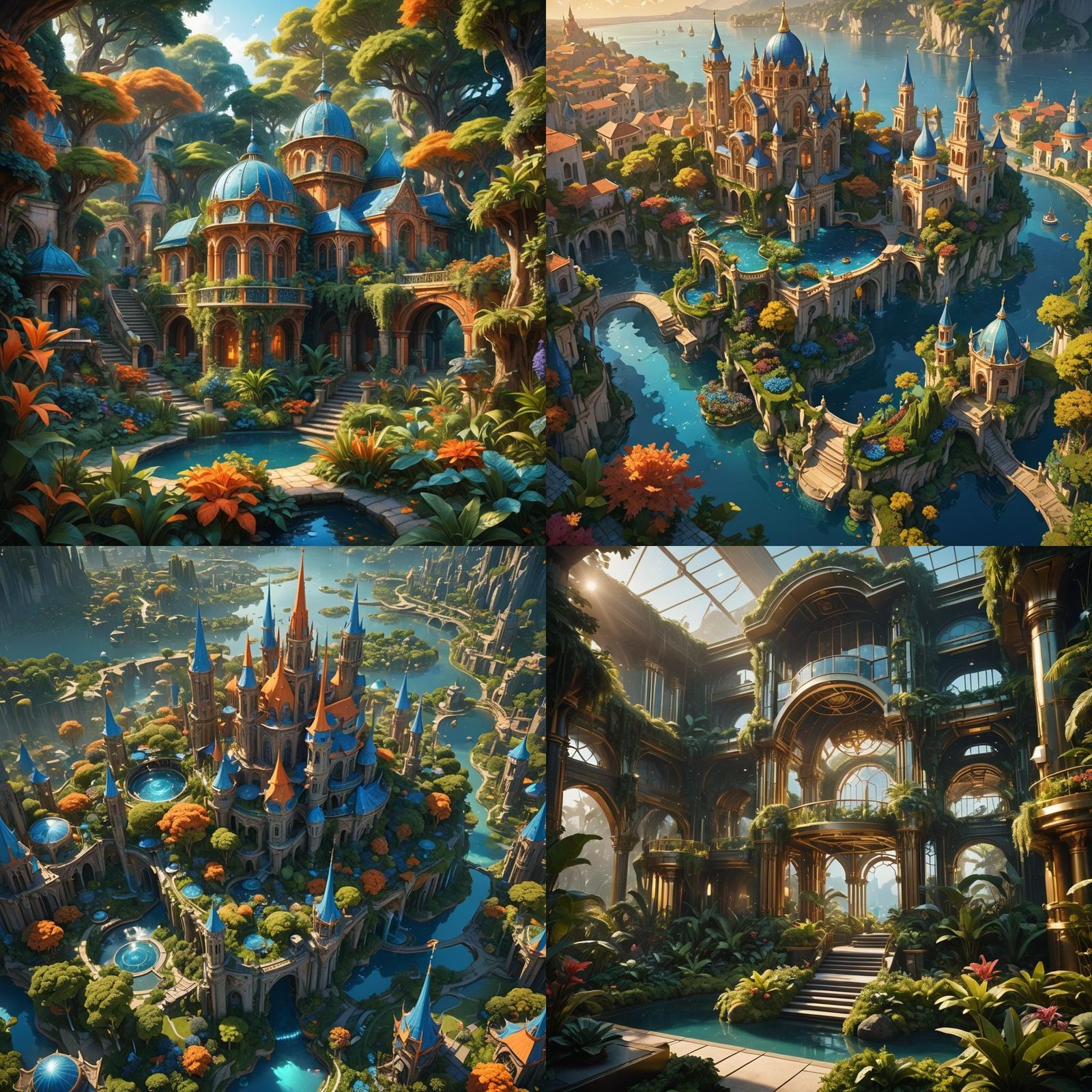 Balamb Garden: Final Fantasy 8 Matte Painting