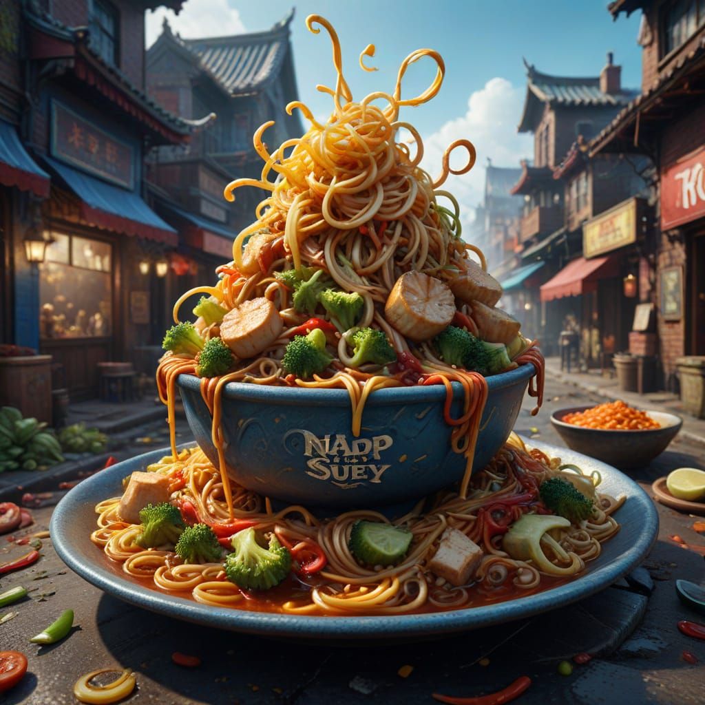 National Chop Suey Day Matte Painting