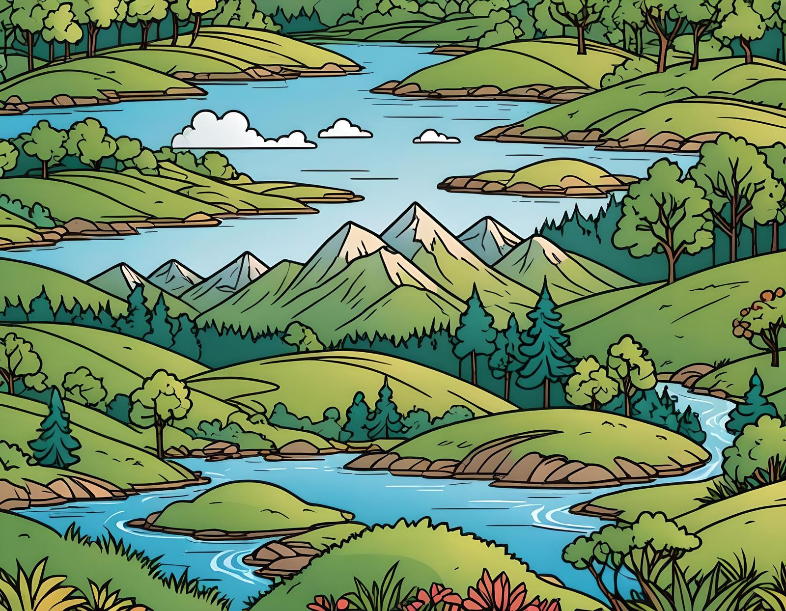 Landscape Icon Vector Illustration Design