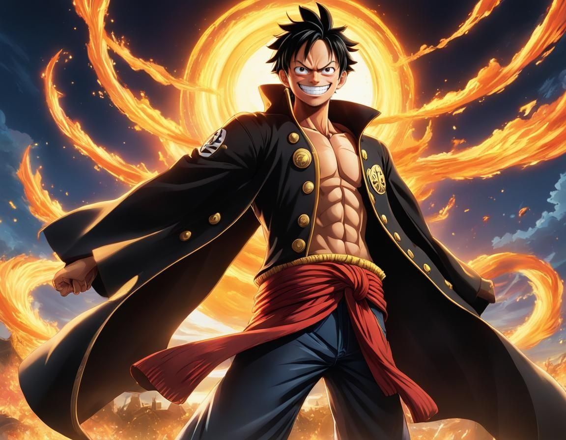 Monkey D. Luffy: Pirate King in Epic Pose