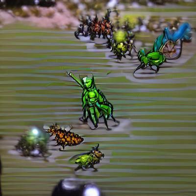 Insectoid Armies Clash in Alien Battle