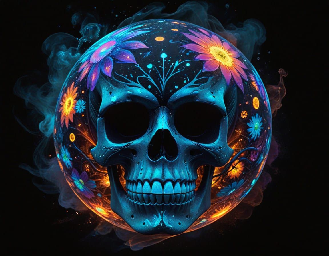 Slouch Beanie Glowing Energy Spherical Force-Field