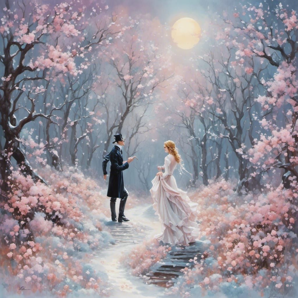 Moonlit Solitude: An Evocative Emotional Scene