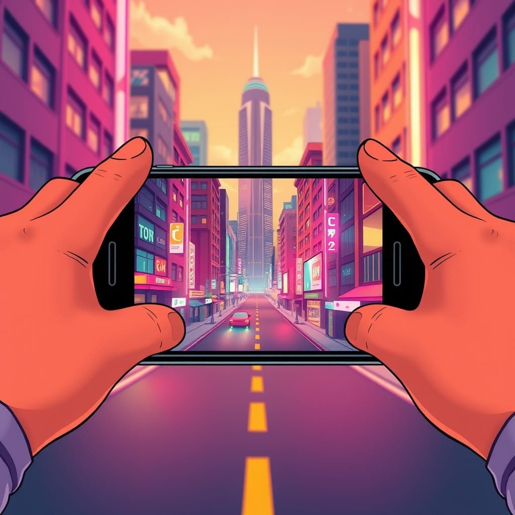 Smartphone Apps Merge Into Binocular View of Cityscape