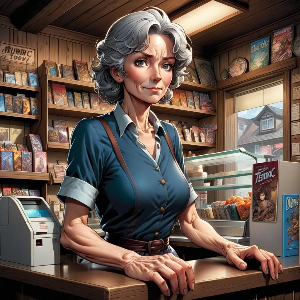 Pearl Jam: elderly woman behind the counter in a small town